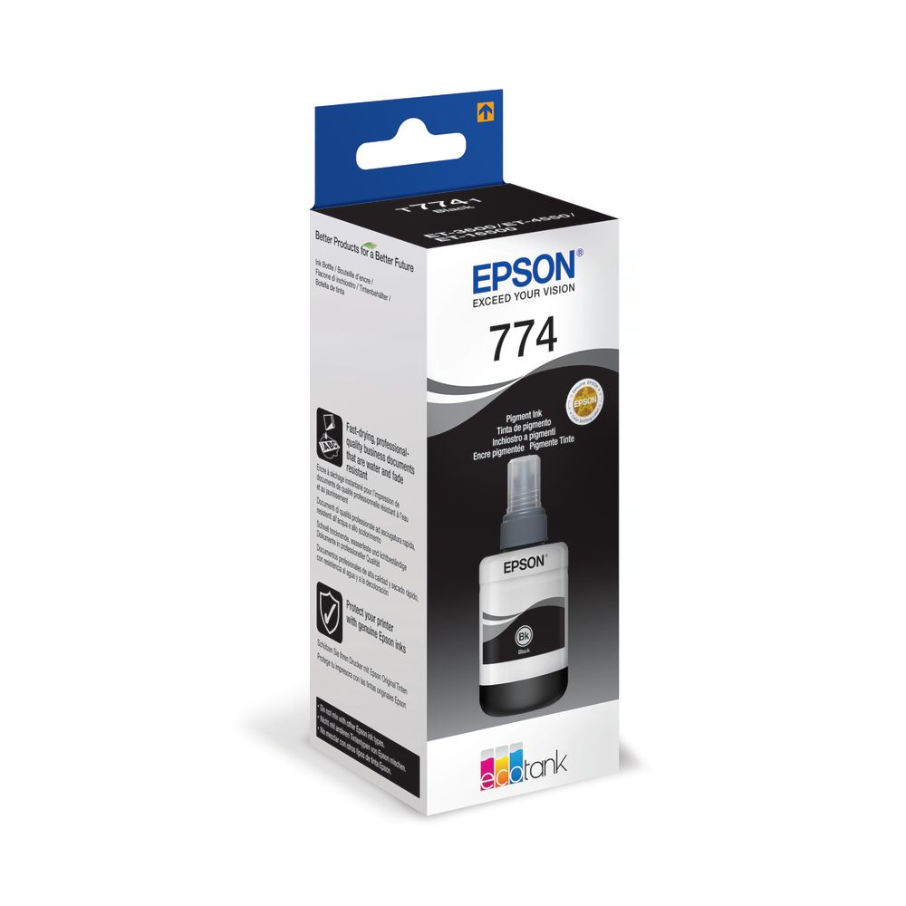 Epson 774 Ecotank Ink Bottle Pigment Black C13t774140