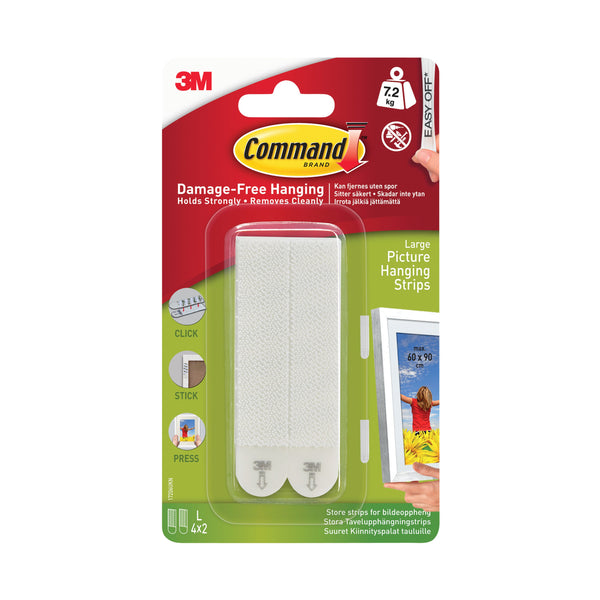 Command Picture Hanging Strips Large – (Pack of 4)