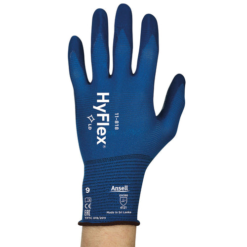 Ansell Hyflex Gloves 1pr Blue Size Xs An11-818xs