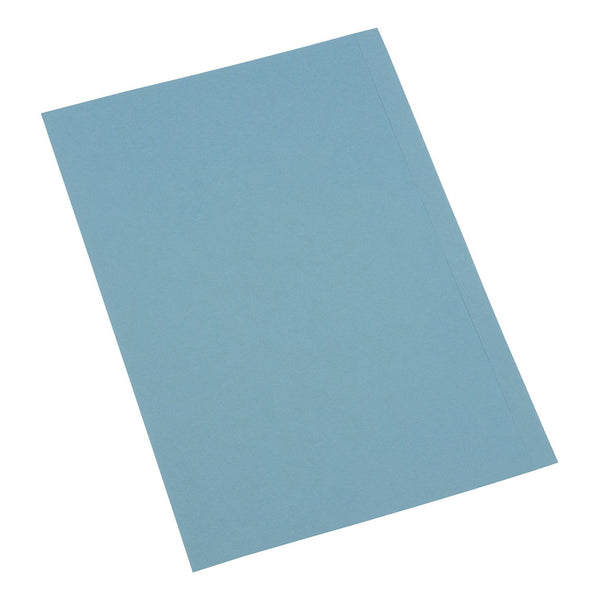 5 Star Office Square Cut Folder Recycled 250gsm Foolscap Blue - (Pack of 100)