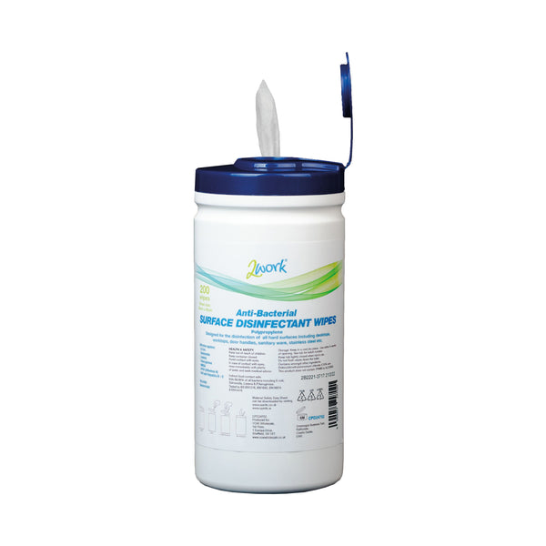 2work Disinfectant Wipes (pack Of 200) Cpd24702