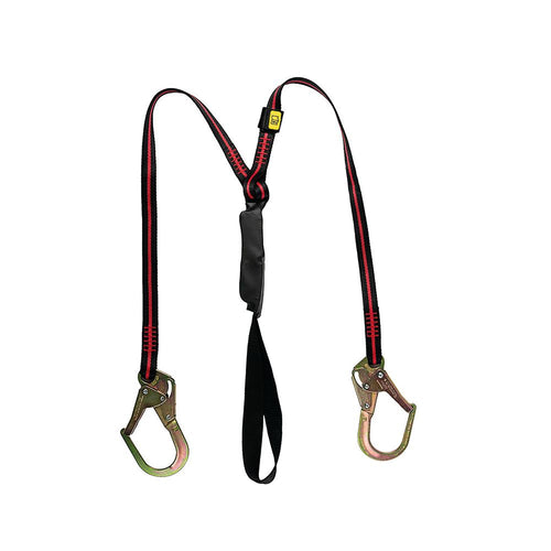 Honeywell Arc Flash Twin Rebar Hook Lanyard Black/red Hwfplarcmteu