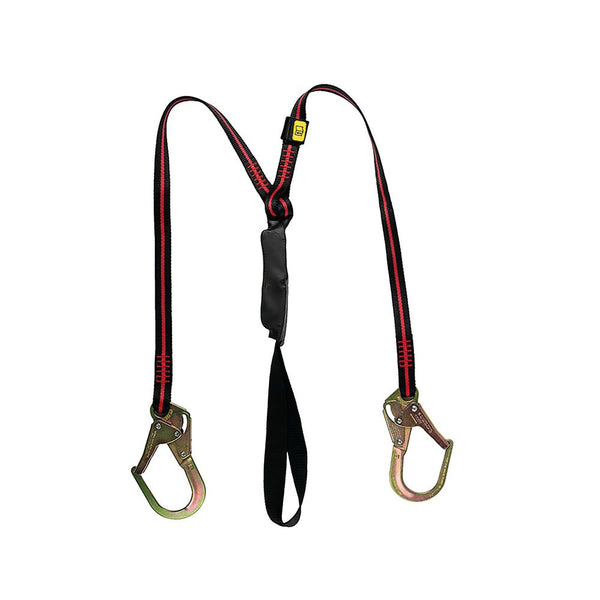 Honeywell Arc Flash Twin Rebar Hook Lanyard Black/red Hwfplarcmteu