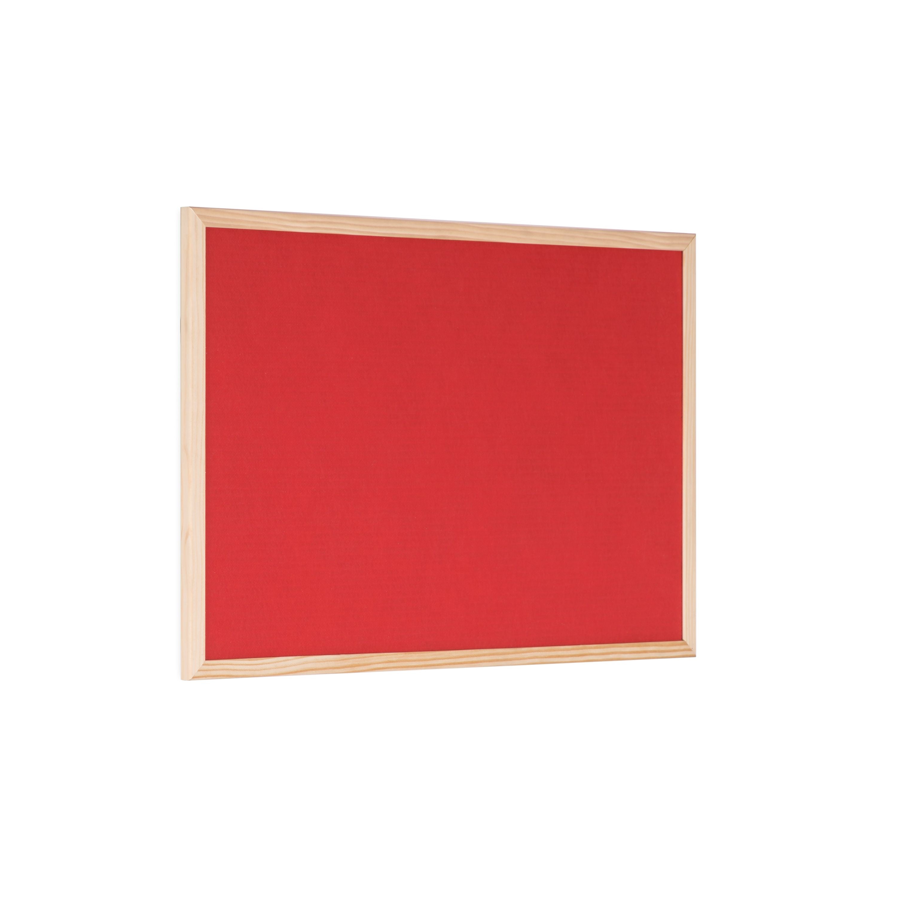 Bi-office Double-sided Board Cork Red Felt Pine Frame 60x40cm Fb0310010