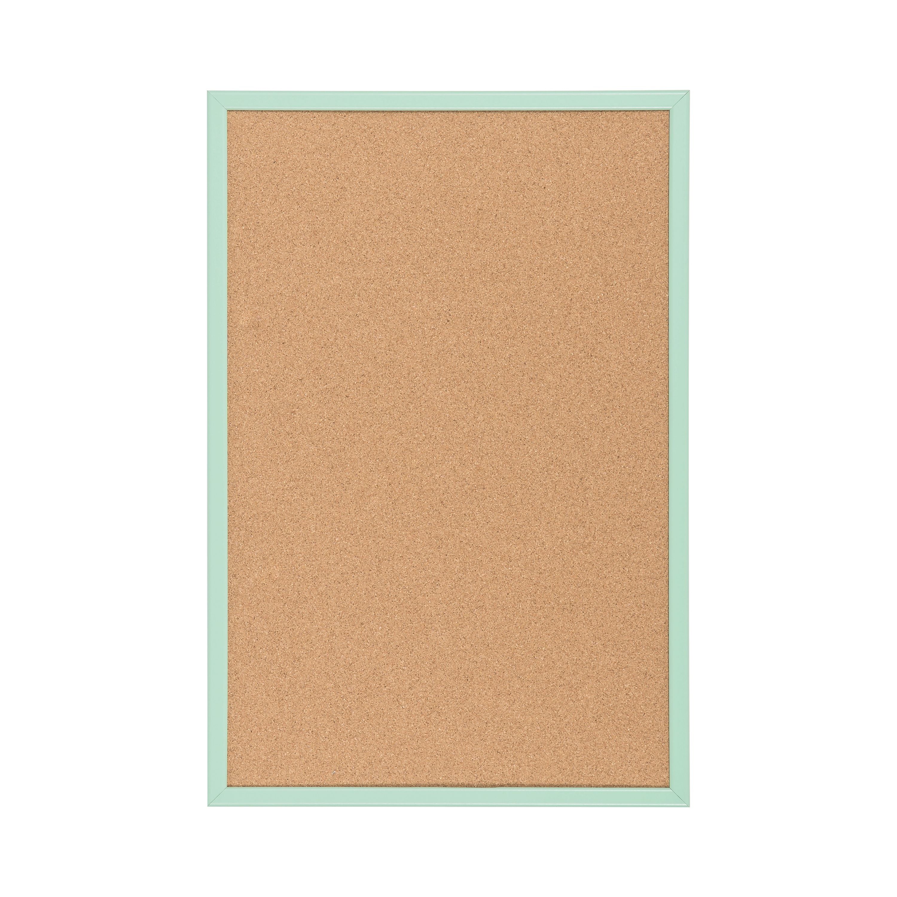 Bi-office Pastel Cork Noticeboard Green Frame 600x400mm Mc030011971
