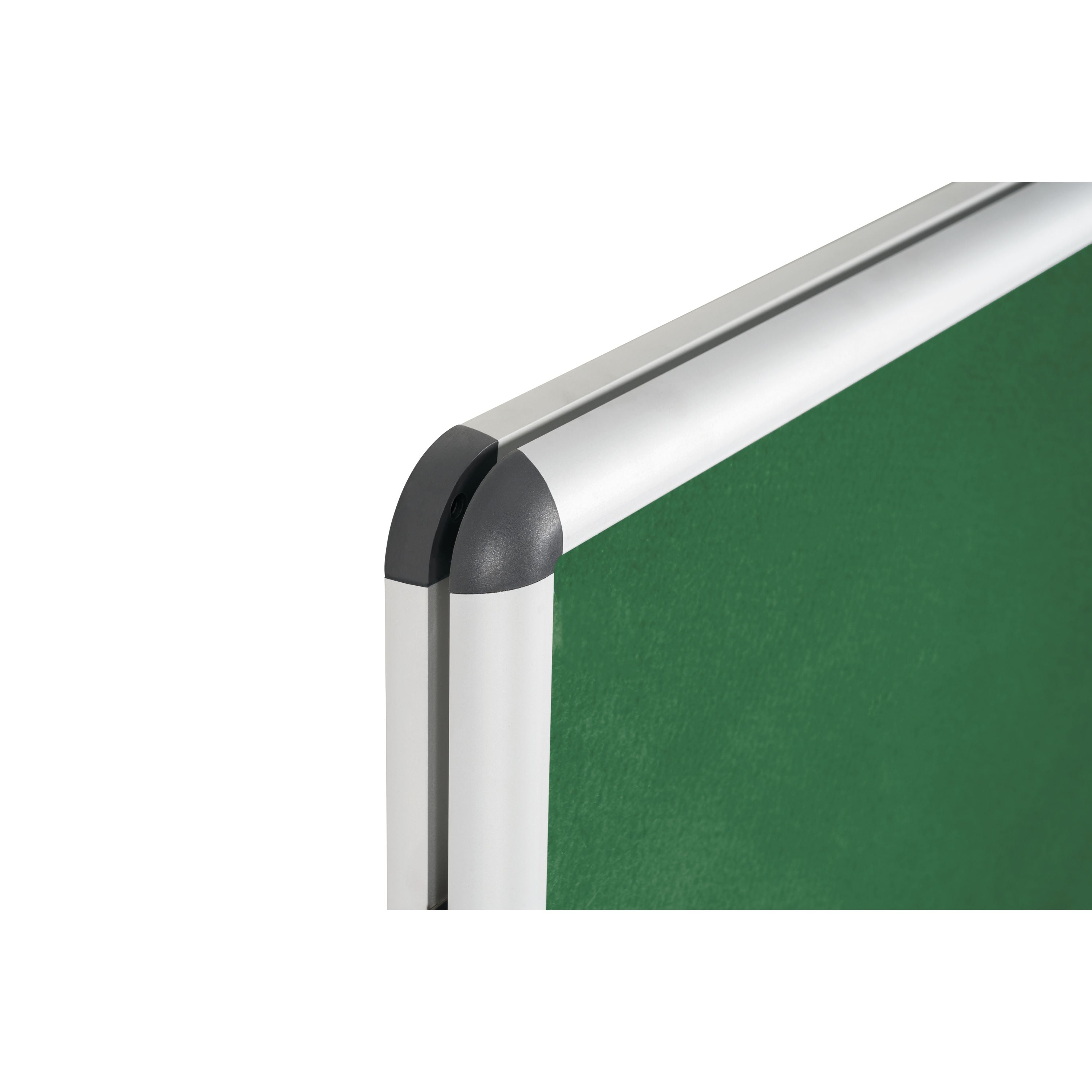 Bi-office Enclore Display Case Green Felt Acrylic Aluminium Frame 40xa4 Vt750102150