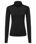 Tri Dri Womens Recycled Long Sleeve Brushed Back Zip Top - TR121