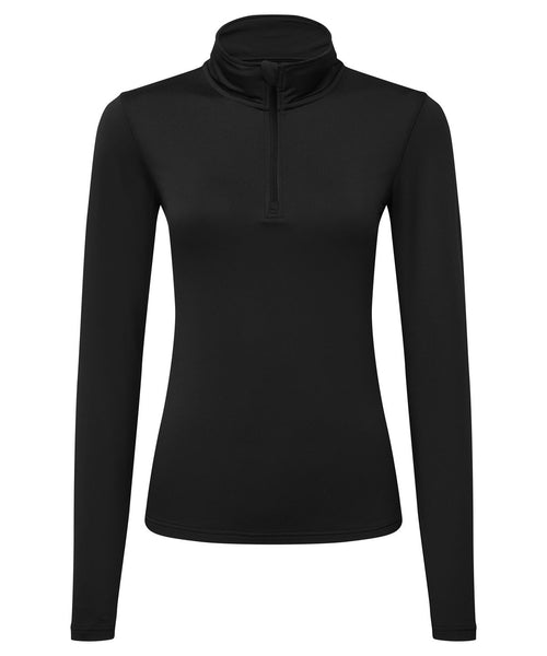 Tri Dri Womens Recycled Long Sleeve Brushed Back Zip Top - TR121