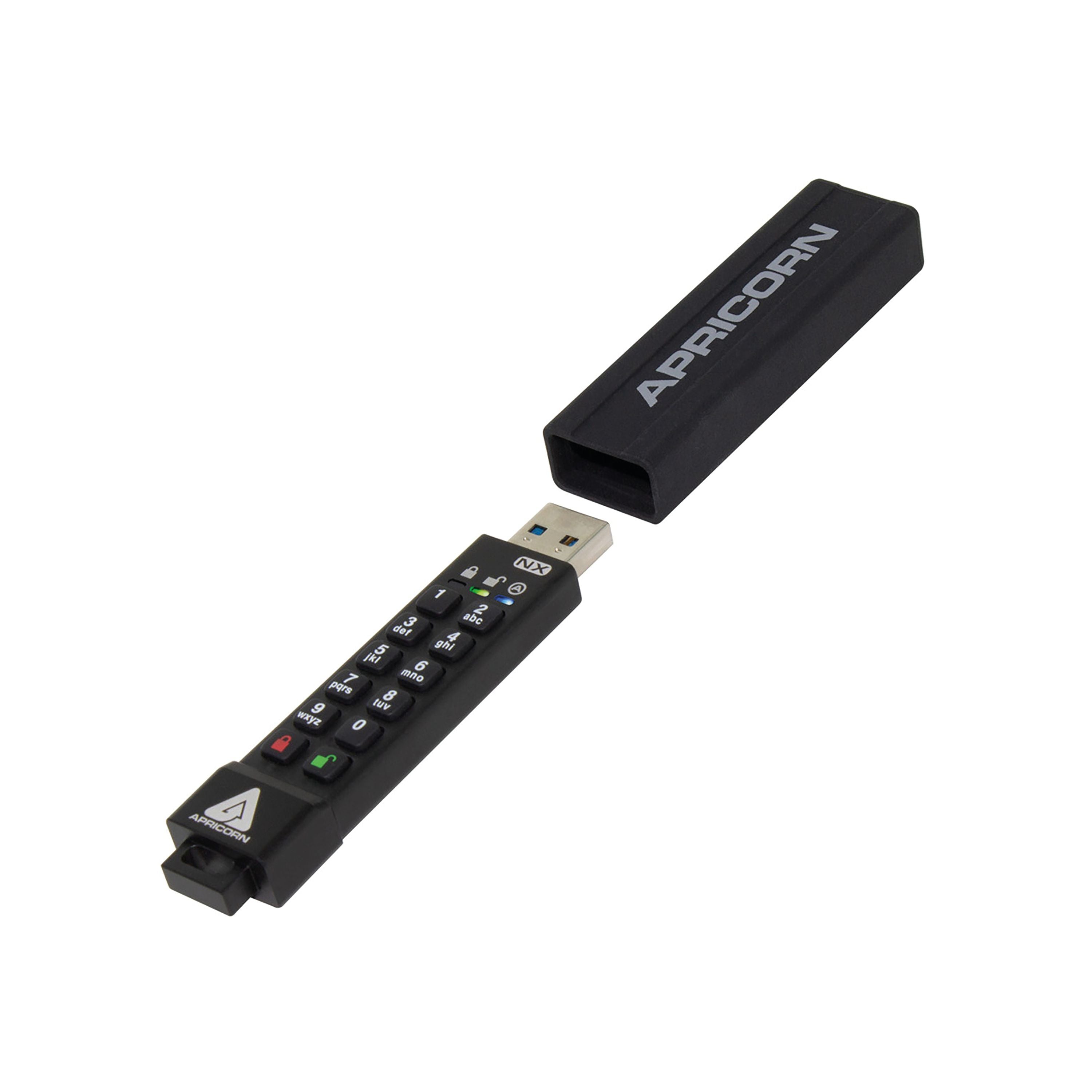 Apricorn Aegis Secure Key 3nx Flash Drive 64gb Black Ask3-nx-64gb