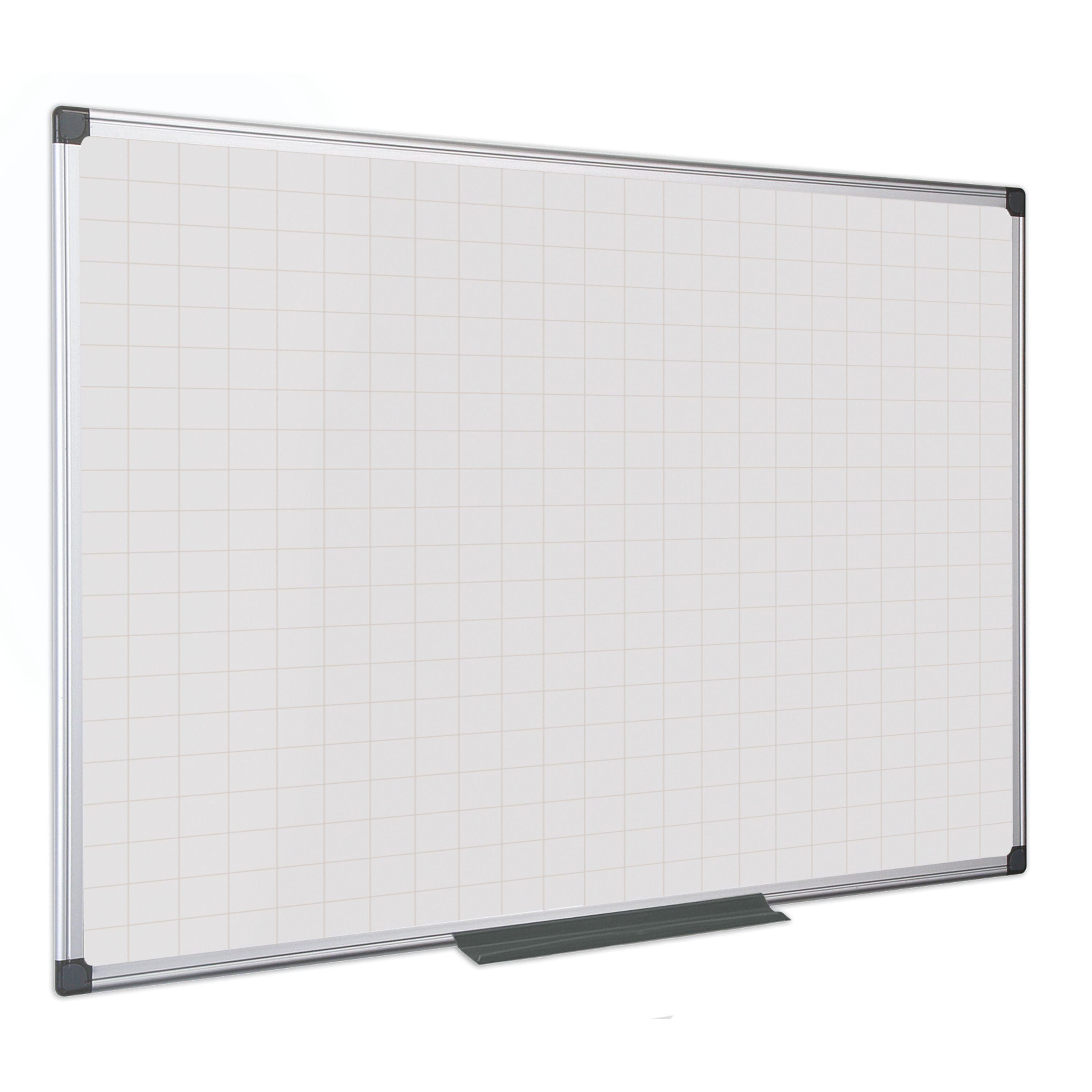 Bi-office Maya Gridded Whiteboard Lacquered Steel Surface 240x120cm Ma2147170