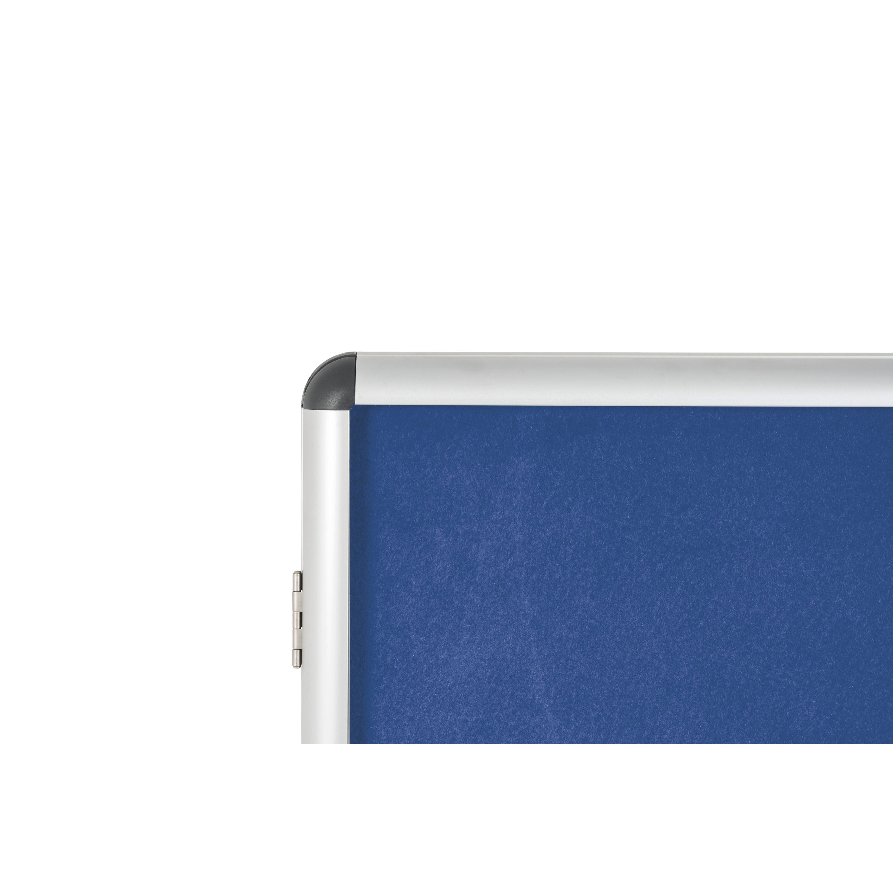 Bi-office Enclore Felt Indoor Lockable Glazed Case 1230x1830x35mm Blue Vt770107150