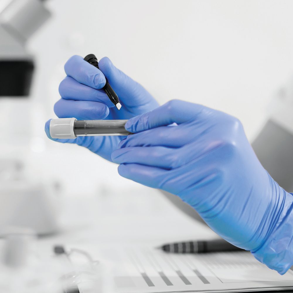 Handsafe Powder-free Nitrile Gloves Medium Blue  (Pack of 200)