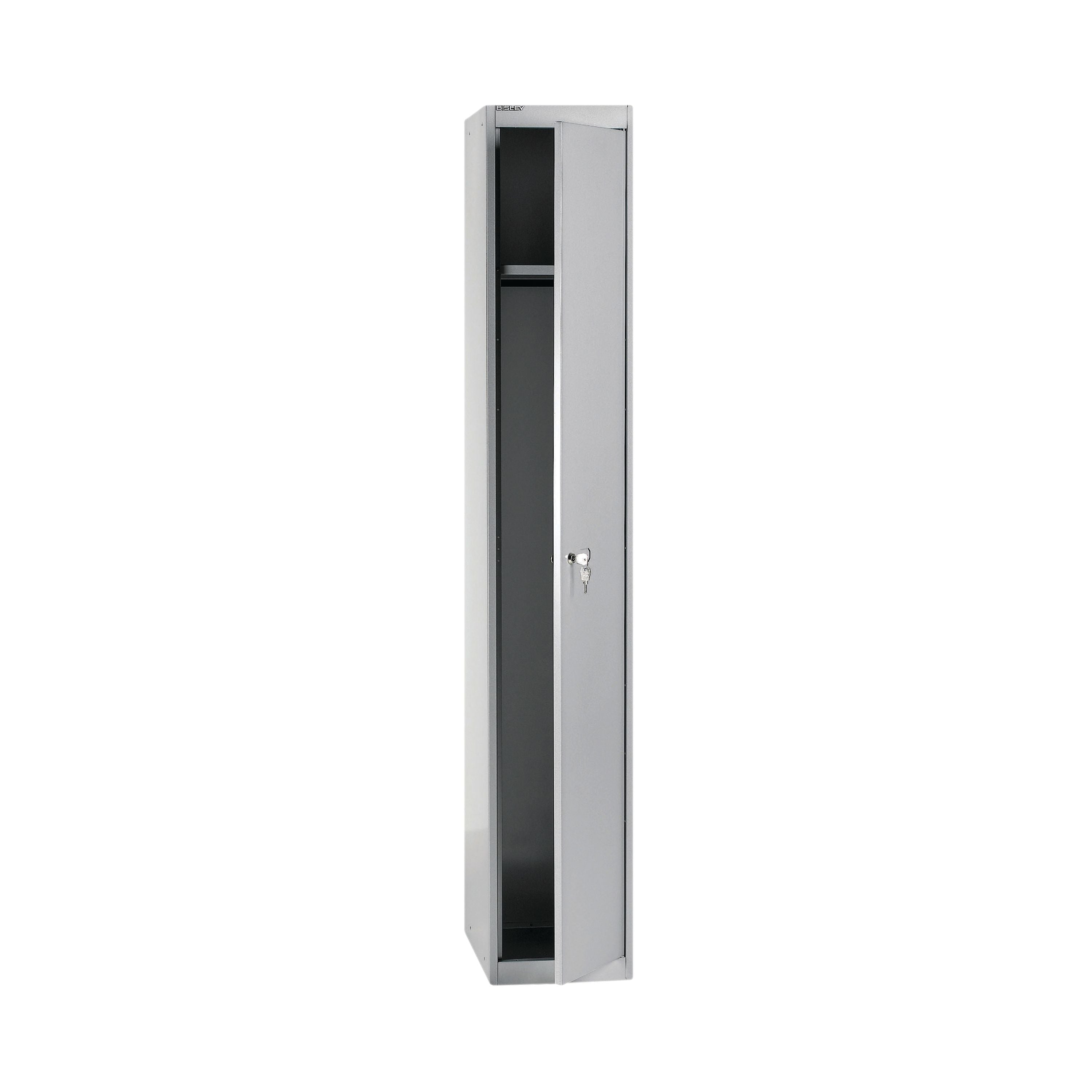 Bisley 1 Door Locker 305x305x1802mm Goose Grey Clk121 Goose