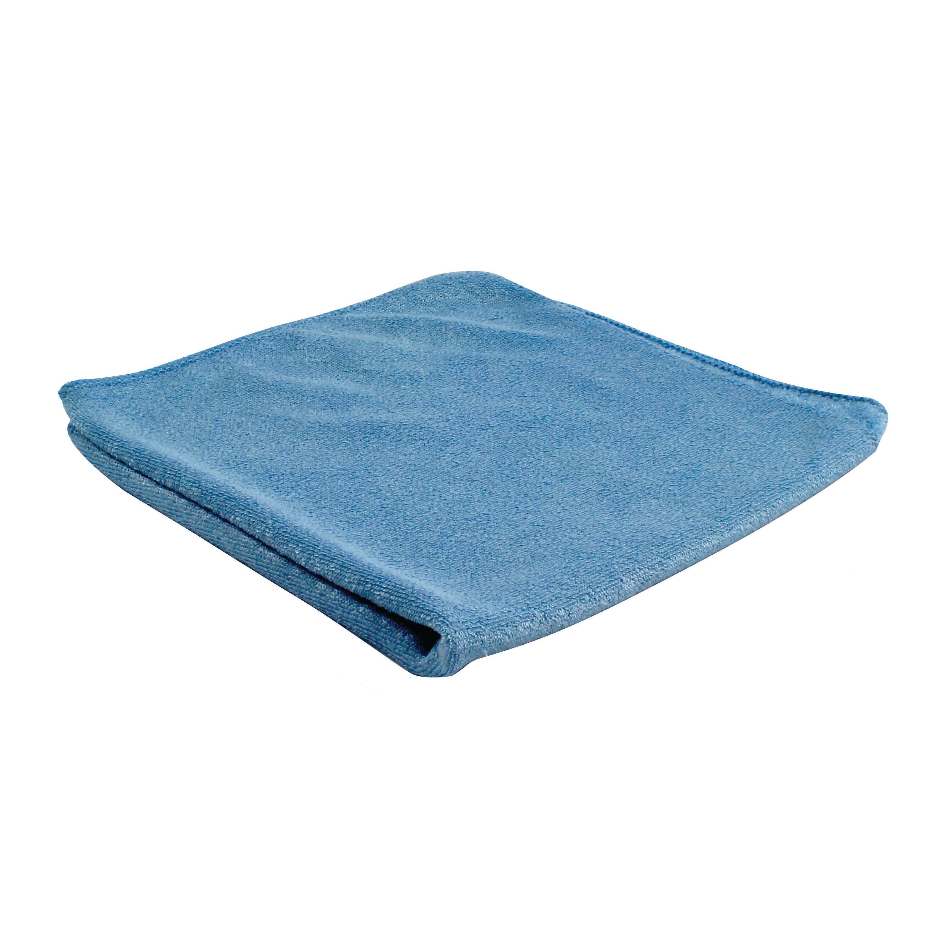 2WORK Microfibre Cloth 400x400mm Blue – (Pack of 10)