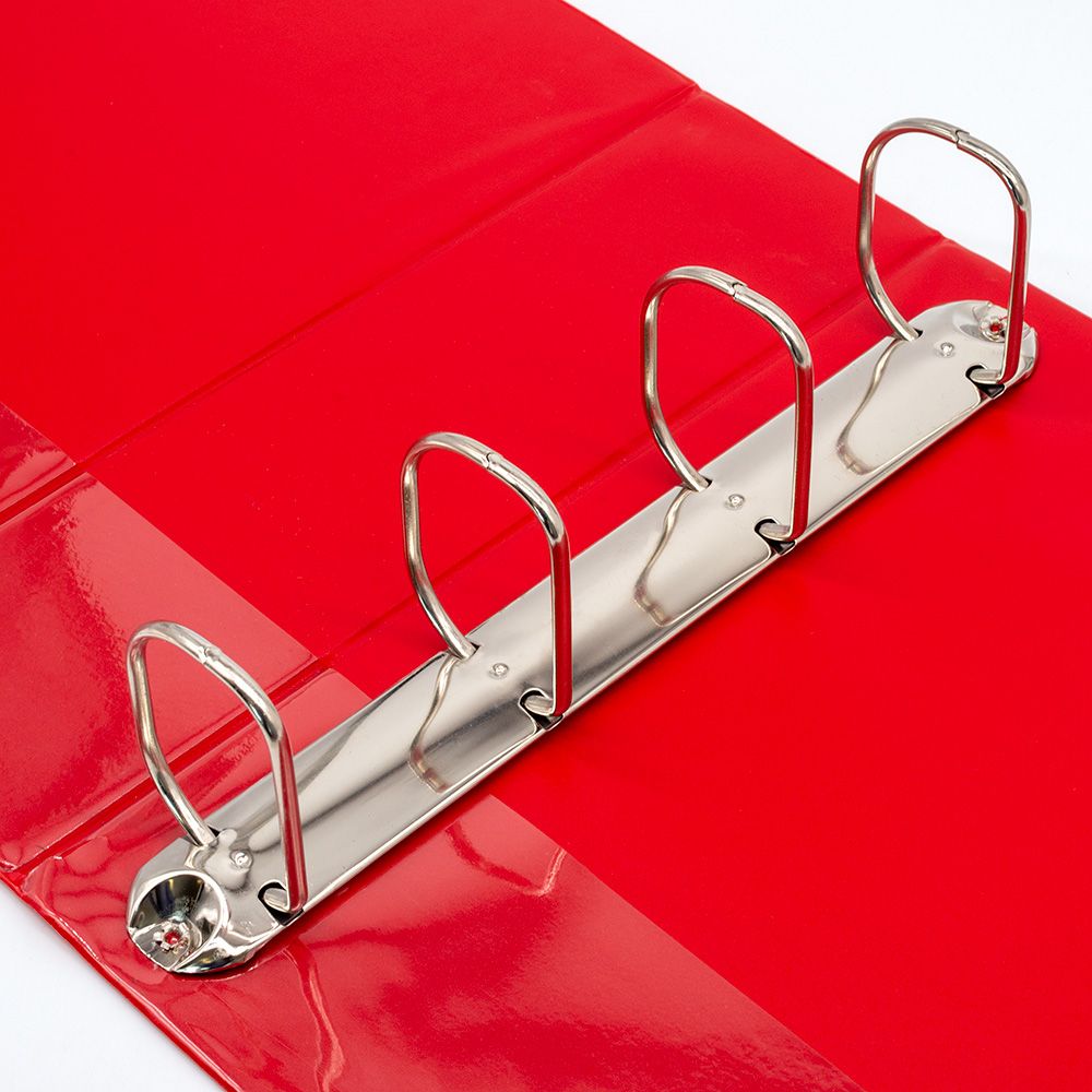 5 Star Office A4 Presentation Ring Binder Polypropylene 65mm 4d-ring Red – (Pack of 10)