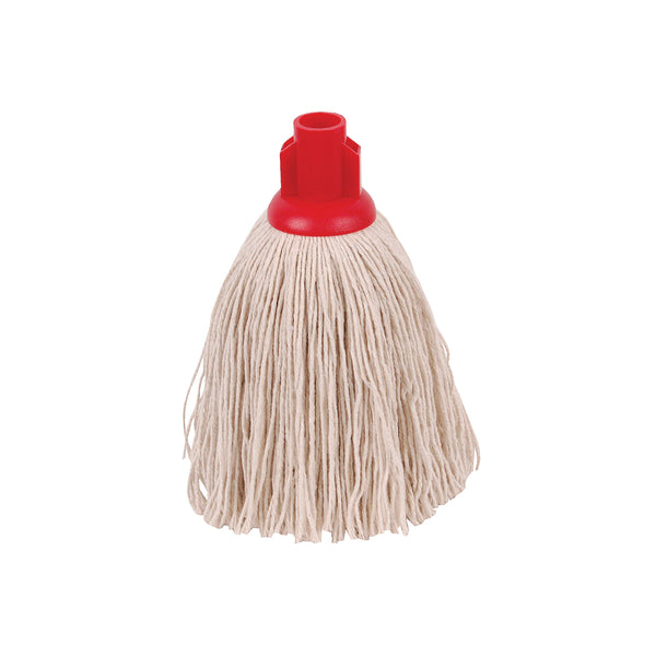 2Work Twine Rough Socket Mop 12oz Red (Pack of 10) 101851R - [CLEARANCE]