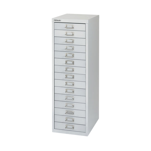 Bisley 15 Multidrawer Cabinet 279x380x860mm Silver By58420