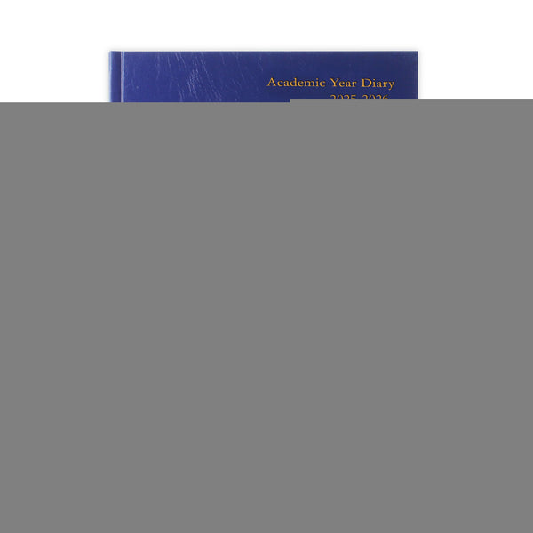 5 Star Academic Diary Day Per Page A5 Blue 2025-2026 Kf1a5abu25