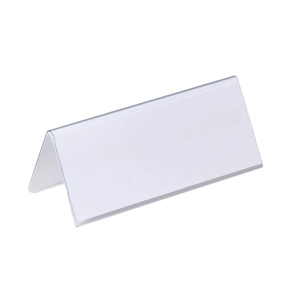 Durable Table Place Name Holder 61x150mm Clear (pack Of 25) 8050
