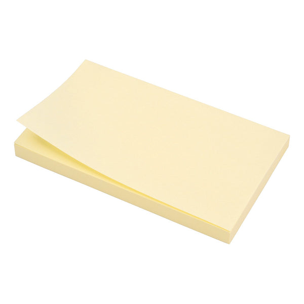 5 Star Sticky Notes Removable Yellow 76x127mm  (Pack of 12)