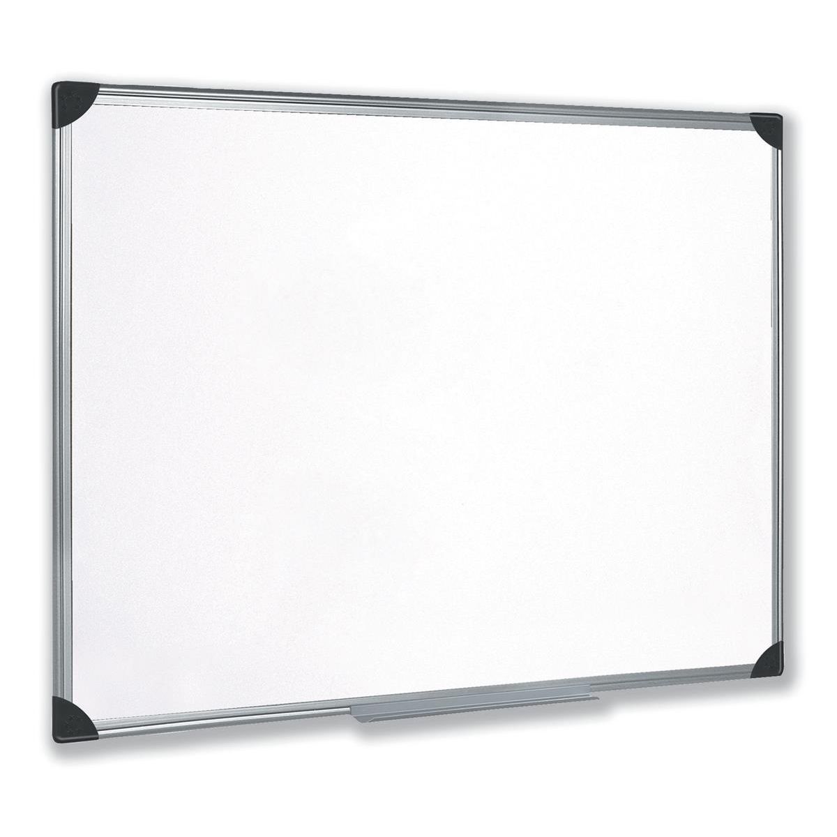 5 Star Office Whiteboard Drywipe Magnetic With Pen Tray And Aluminium Trim 900x600mm