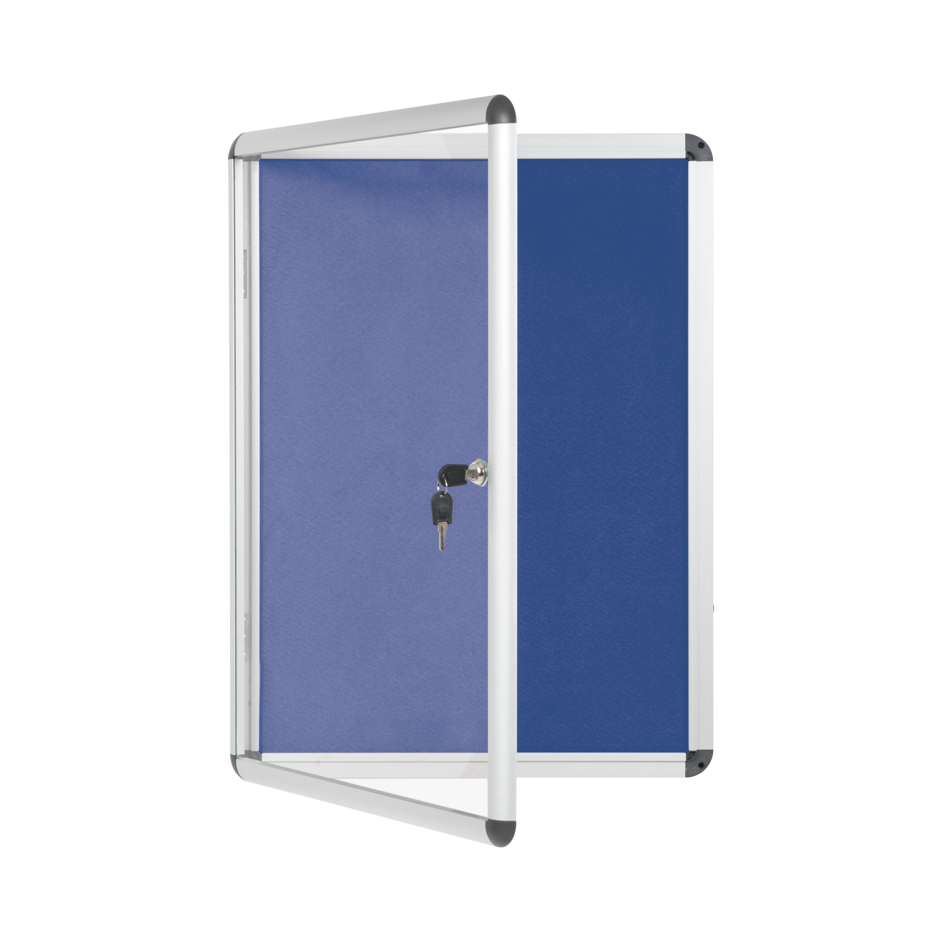 Bi-office Enclore Display Case Blue Felt Acrylic Aluminium Frame 4xa4 Vt610107150