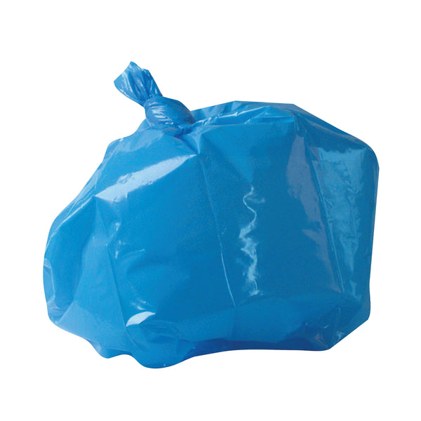 2WORK Medium Duty Refuse Sack Blue  (Pack of 200)