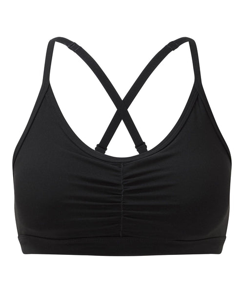 Tri Dri Women's Ruched Sports Bra (Medium Impact) - TR923
