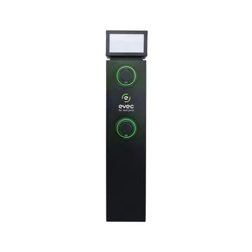 Evec Electric Vehicle Dual Charger Pedestal Type 2 Sockets 7kw Edp01