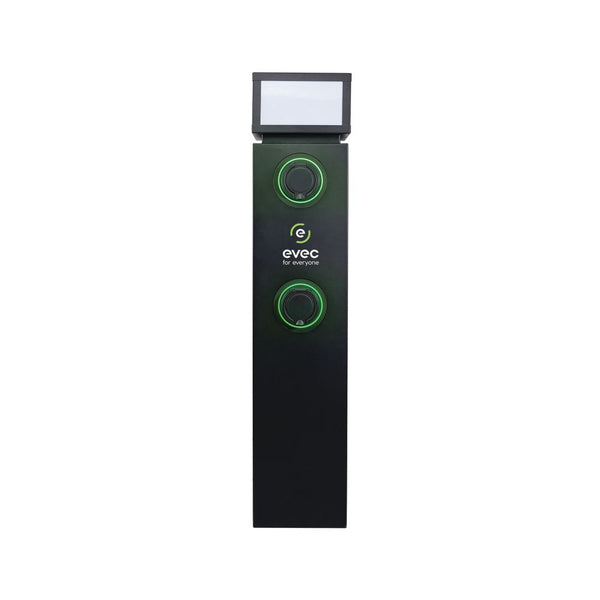 Evec Electric Vehicle Dual Charger Pedestal Type 2 Sockets 7kw Edp01