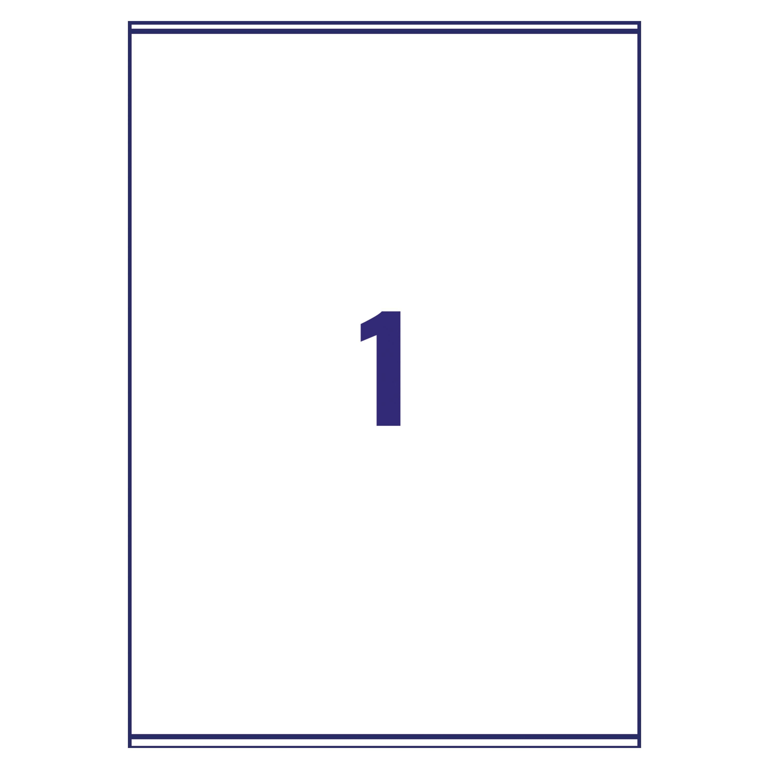 Avery Ultragrip Laser Labels 199.6x289.1mm White – (Pack of 100)