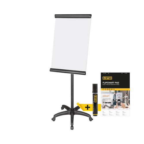 Bi-office Frameless Mobile Flipchart Easel 900x600mm Ea6700115