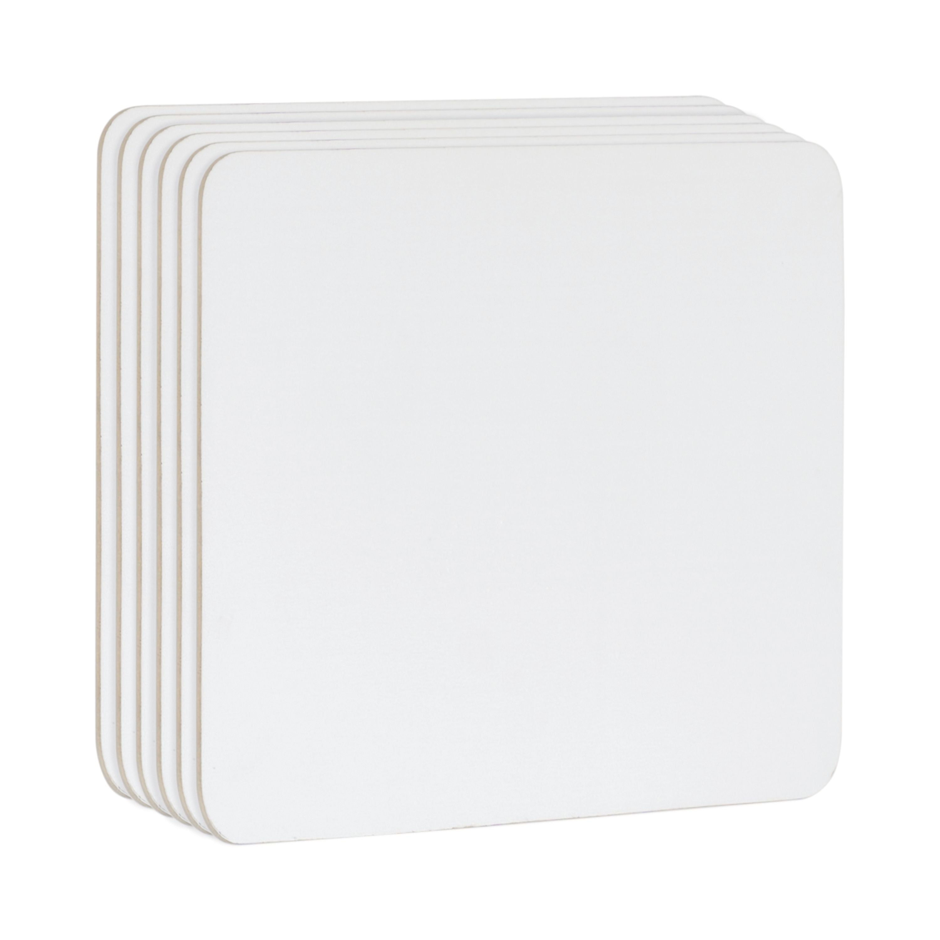Bi-office Frameless Non-magnetic Whiteboard Double Plain/Grid Surface A4 – (Pack of 6)