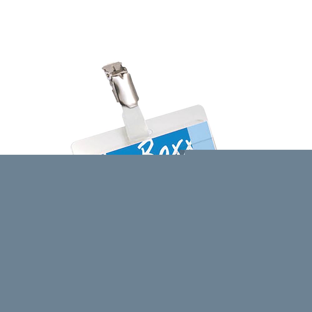 Durable Visitor Badge With Rotating Clip 60x90mm Clear (pack Of 25) 8106