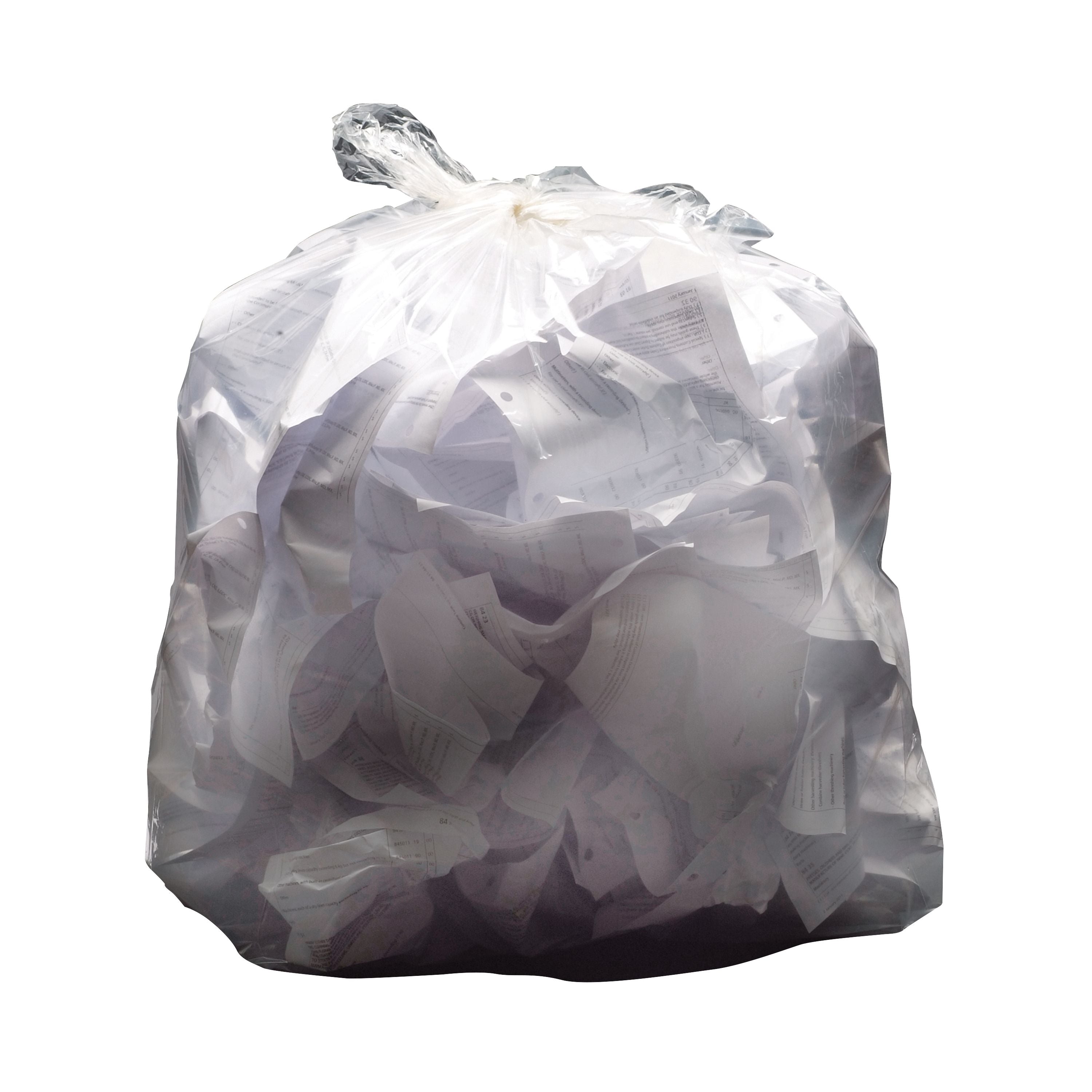 2WORK Medium Duty Refuse Sack Clear Bi-modular 190x725x950mm – (Pack of 200)