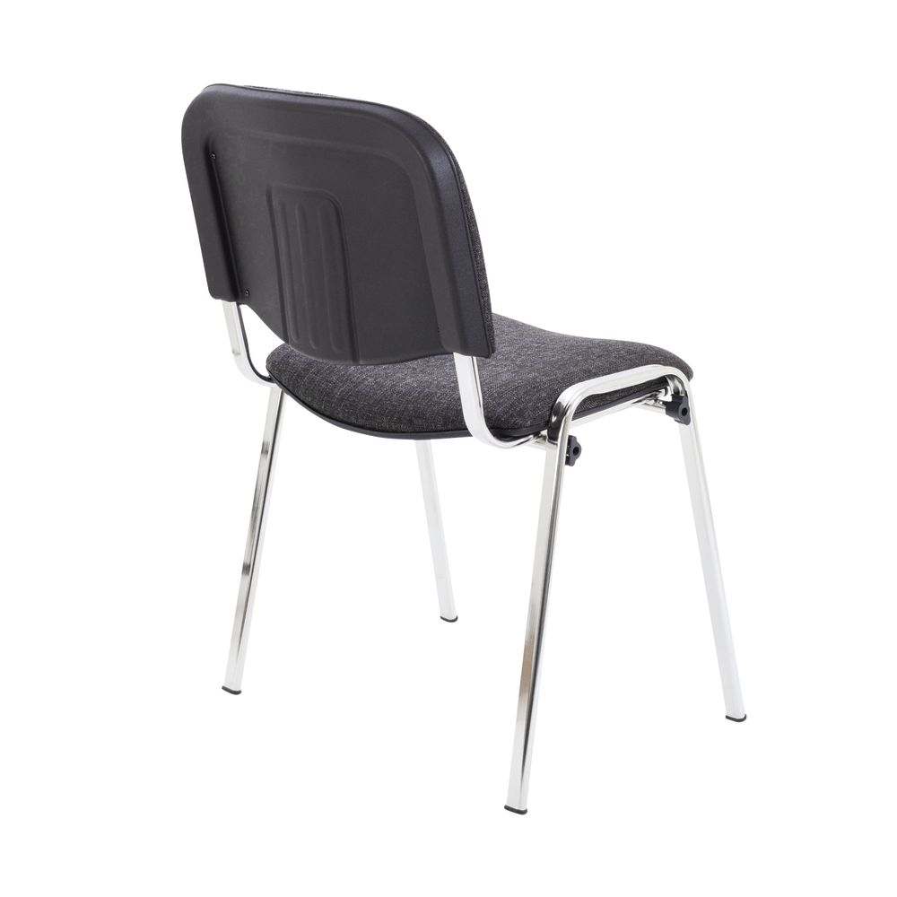 First Ultra Multipurpose Stacking Chair 532x585x805mm Charcoal Kf74894