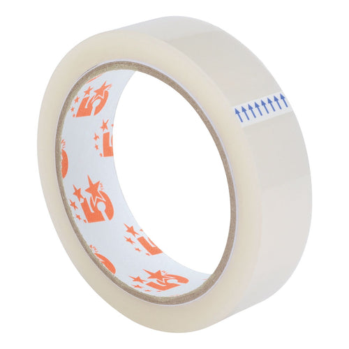 5 Star Office Clear Tape Roll Large Easy-tear Polypropylene 40 Microns 24mm x 66m – (Pack of 6)