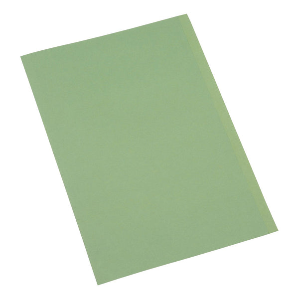 5 Star Office Square Cut Folder Recycled 250gsm Foolscap Green - (Pack of 100)