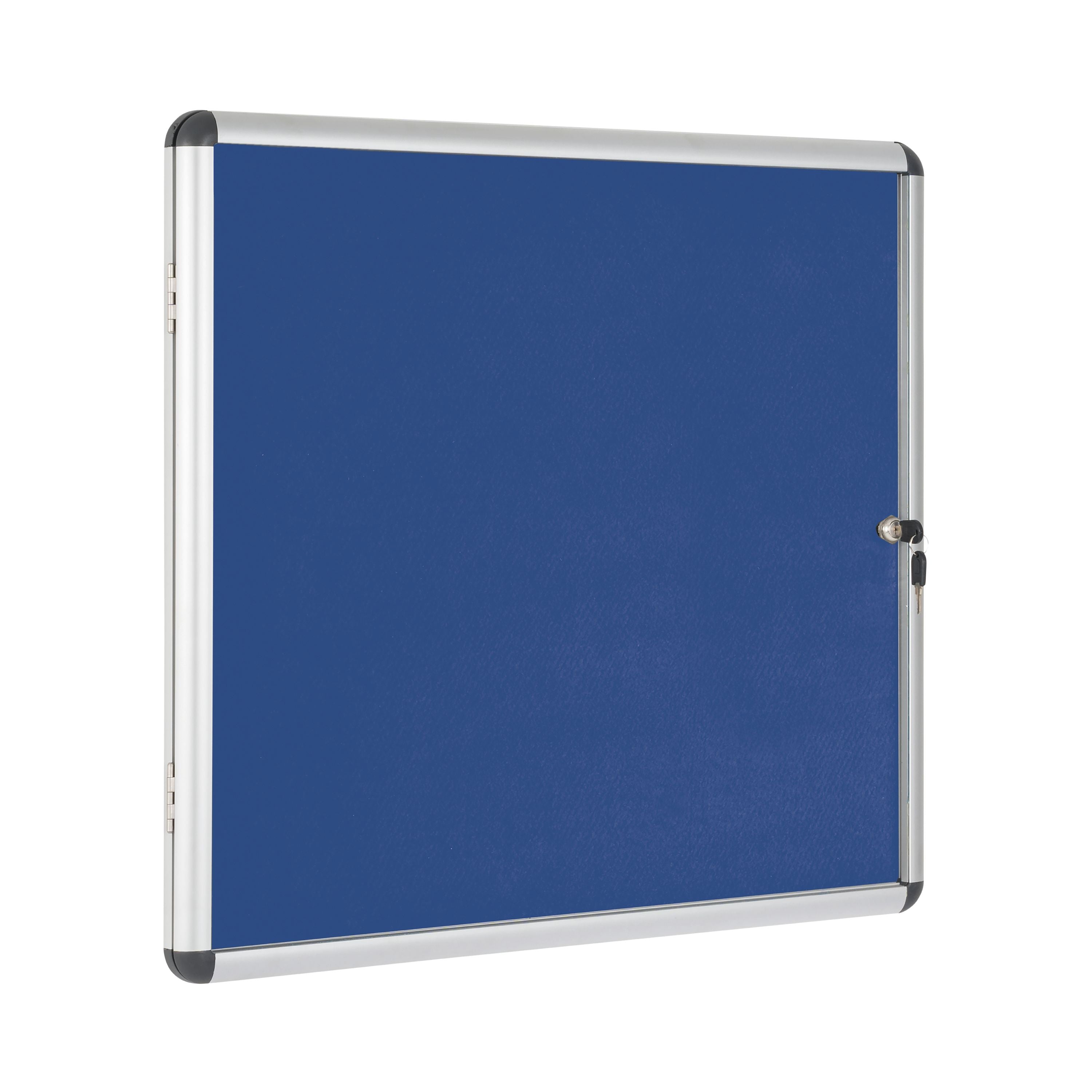 Bi-office Enclore Display Case Blue Felt Acrylic Aluminium Frame 6xa4 Vt620107150