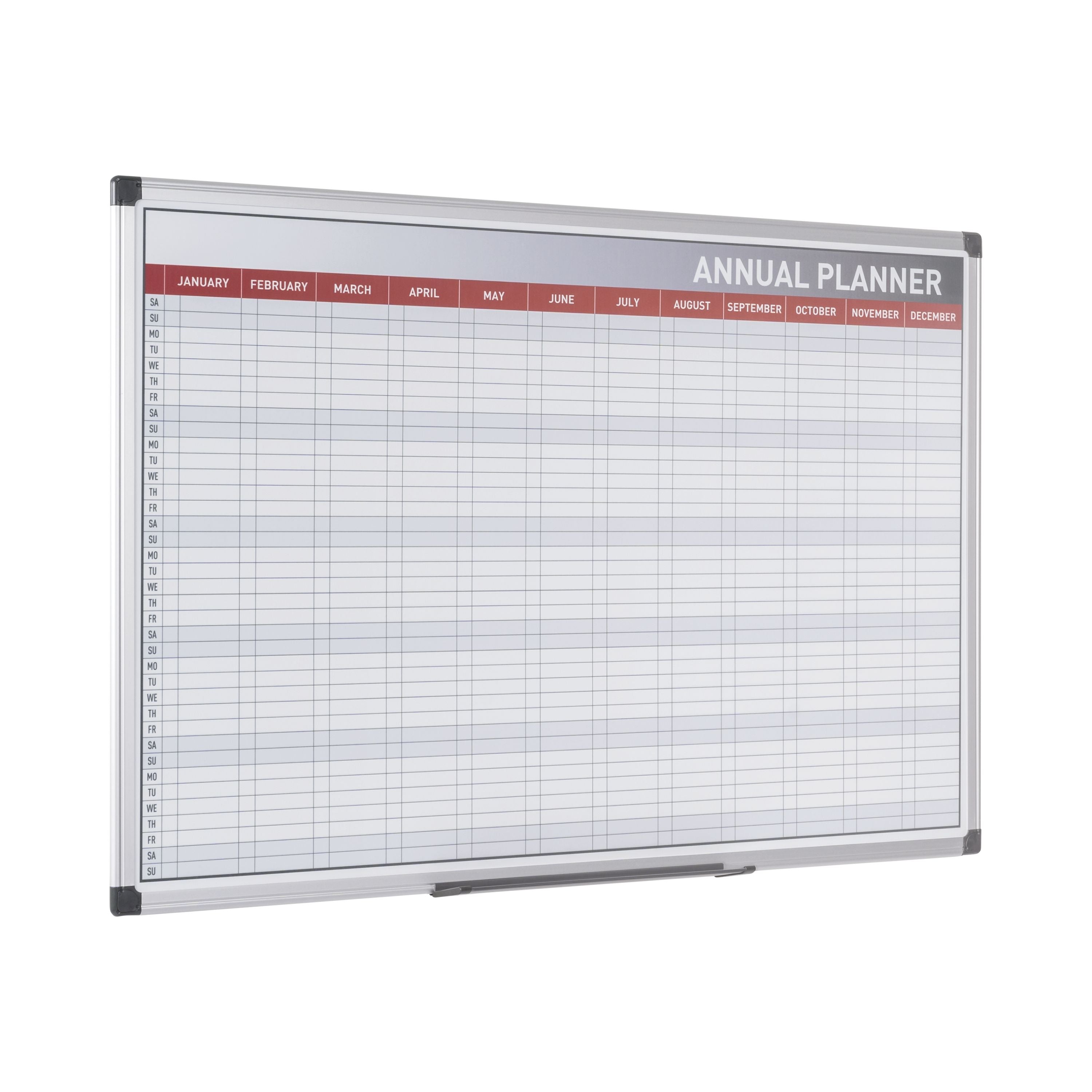 Bi-office Maya 52 Week Magnetic Annual Planner 90x60cm Ga0361170