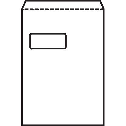 5 Star Office Envelopes Pocket Self Seal Window 90gsm C4 324x229mm White  (Pack of 250)