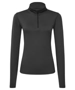 Tri Dri Womens Recycled Long Sleeve Brushed Back Zip Top - TR121