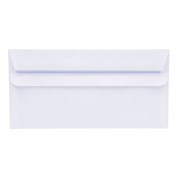 5 Star Office Envelopes Wallet Self Seal 80gsm DL 220x110mm White - (Pack of 1000)