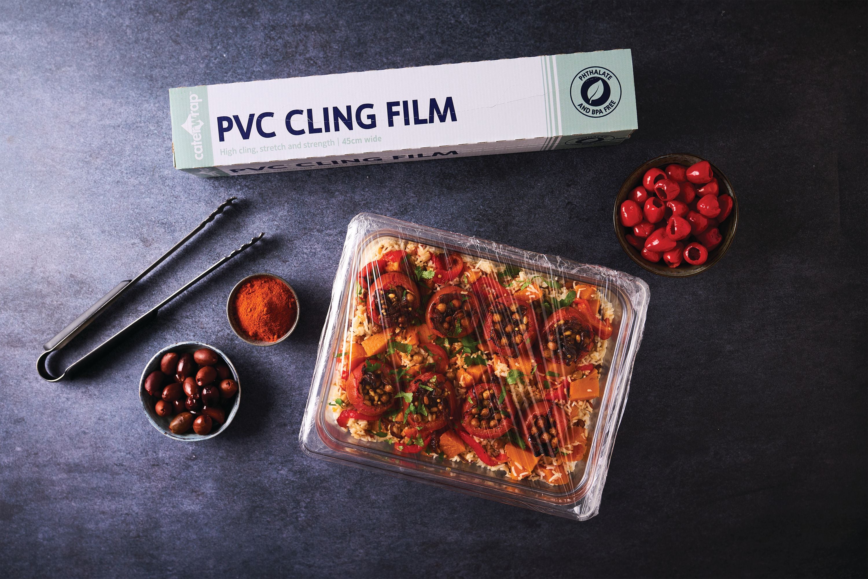 Caterwrap Cling Film 450mmx300m Cutter Box 32c09