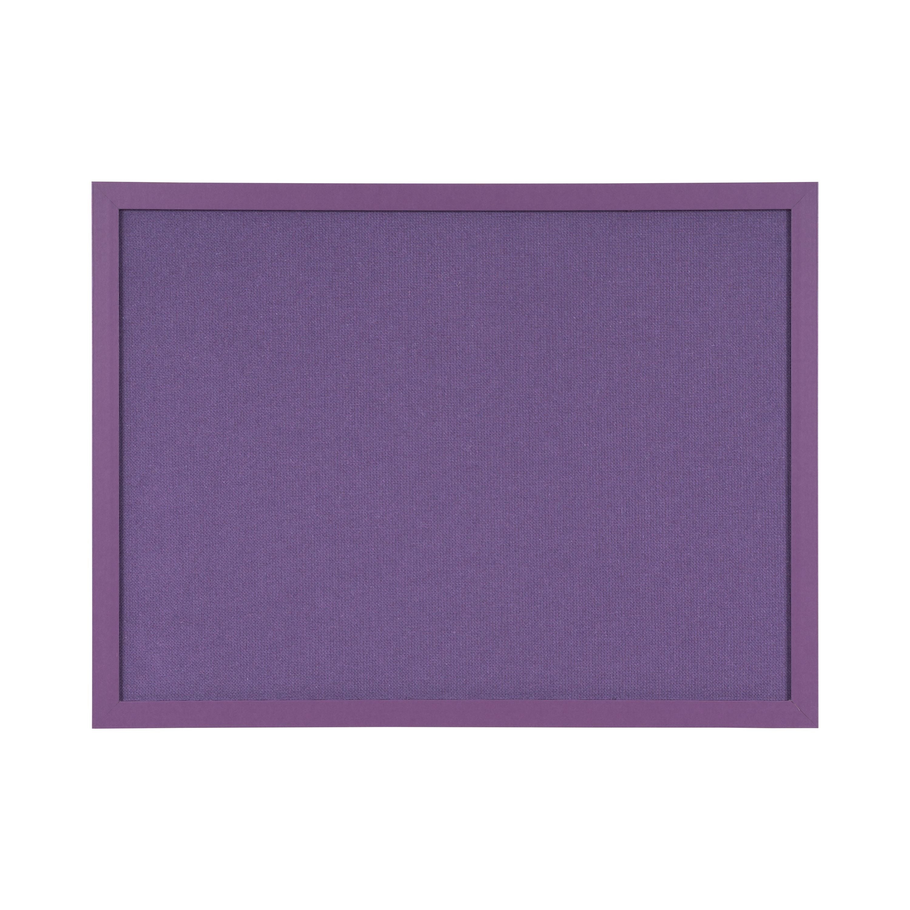 Bi-office Essentials Purple Fabric Noticeboard Purple Frame 60x45cm Fb0469418