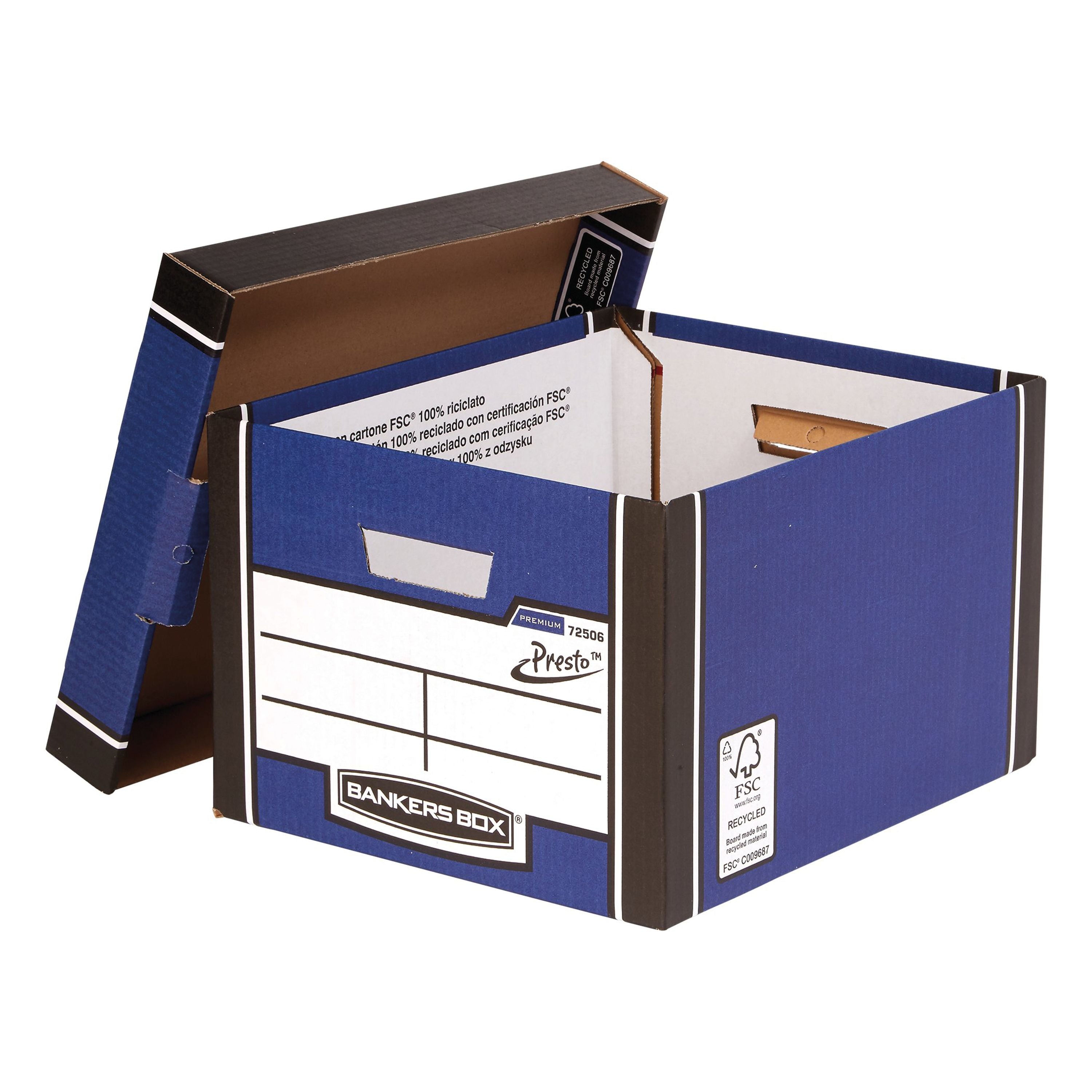 Bankers Box Premium Classic Box Blue – (Pack of 5)