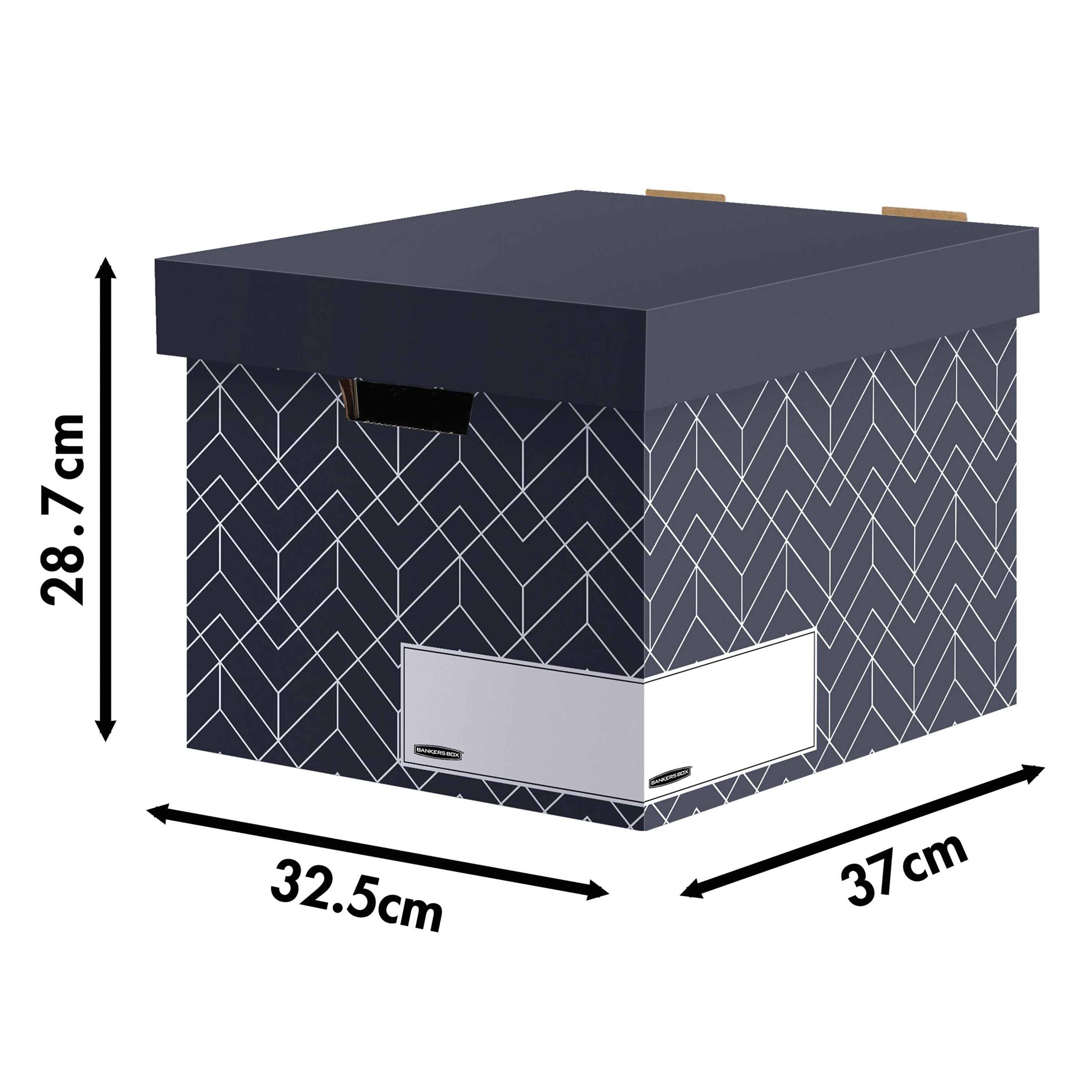 Bankers Box Decor Storage Box Urban Midnight Blue – (Pack of 5)