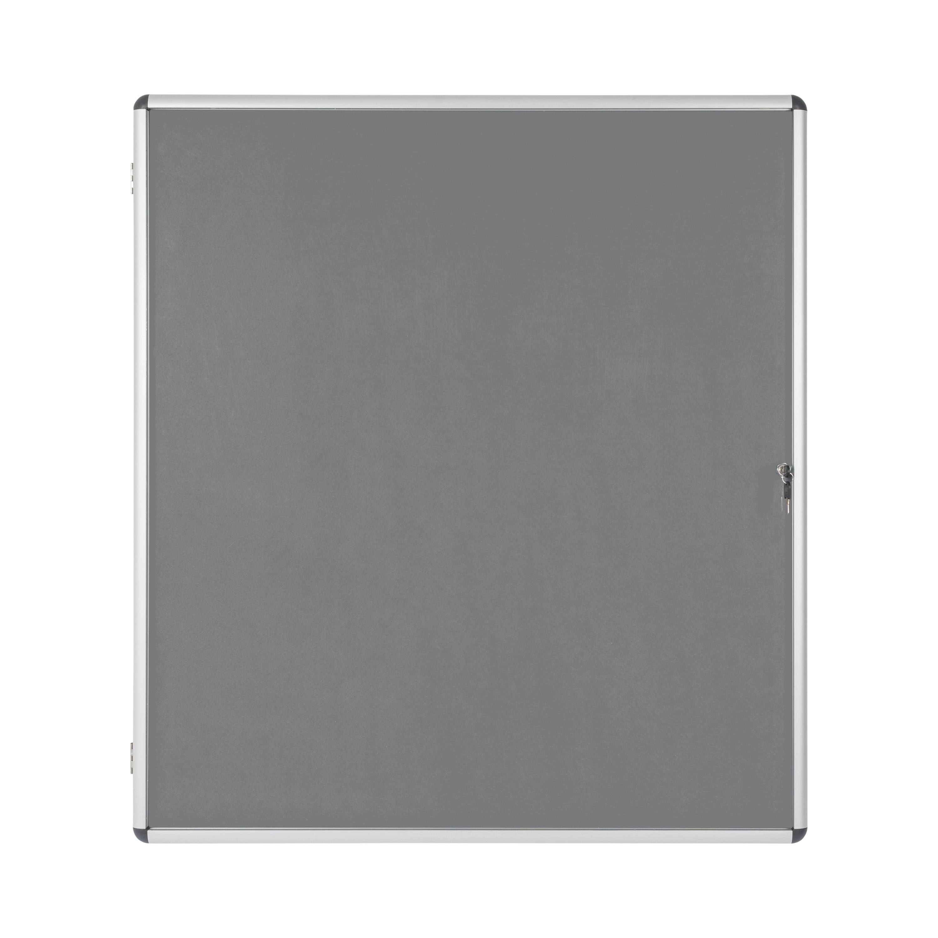 Bi-office Enclore Display Case Grey Felt Acrylic Aluminium Frame 20xa4 Vt740103150