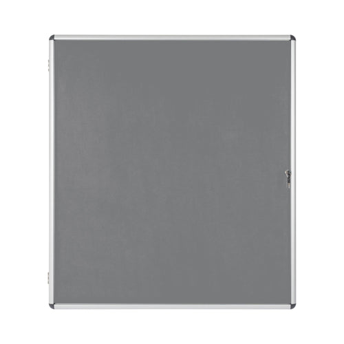 Bi-office Enclore Display Case Grey Felt Acrylic Aluminium Frame 20xa4 Vt740103150