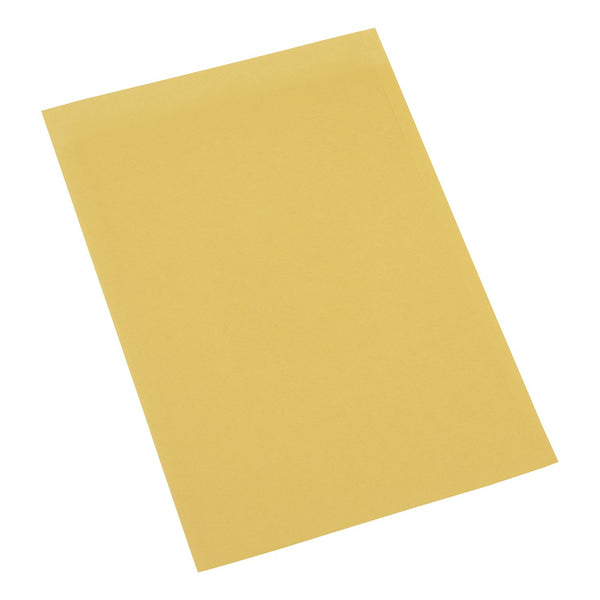 5 Star Office Square Cut Folder Recycled 180gsm Foolscap Yellow - (Pack of 100)